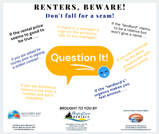 RENTERS, BEWARE! Don't fall for a scam!
